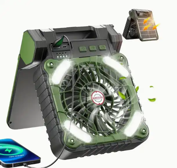 53.2.7.1 Ventilador de 20000mAh con panel Solar